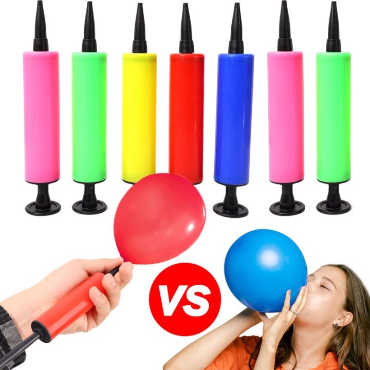 Portable Pump Balloon Inflator Multi-purpose Large Hand Push Inflator Wedding Birthday Balloon Party Supplies Random Color