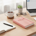 New A5 2026 Agenda Book Elastic Bond Efficiency Manual Schedule Book Pen Loop Time Management Calendar Book Students. 