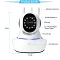 WiFi Wireless CCTV IP Camera PTZ Indoor 360 Rotatable 1080P 3 Antenna. 