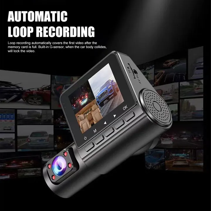 Dash%20Cam%202.4%20Inch%20IPS%20Screen%20Dashcam%20Front%20Rear%20Camera%203%20Lens%20Recorder%20Wide%20Angle%20Automatic%20Loop%20Recording%20Auto%20Accessories%20-%20Image%203