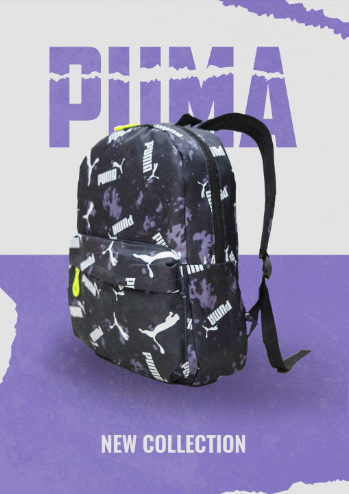 Puma Backpack /School bag /class bag /Sports and Travel Bag /Boys & Girls Unisex Bag /Double Shoulder Bag /Casual & Fashion Backpack /