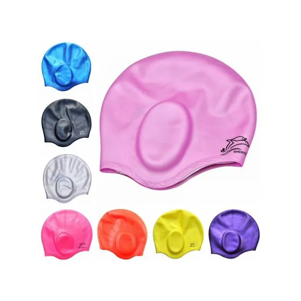 Swim Cap with Ear Pockets Protection