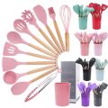 Spoons Silicone Measuring Silica Colander and for Utensil Brush Spoon Heat 1 Set Utensils Kit Kitchen Spatula Gel Kitchenware Gadgets Ladle. 