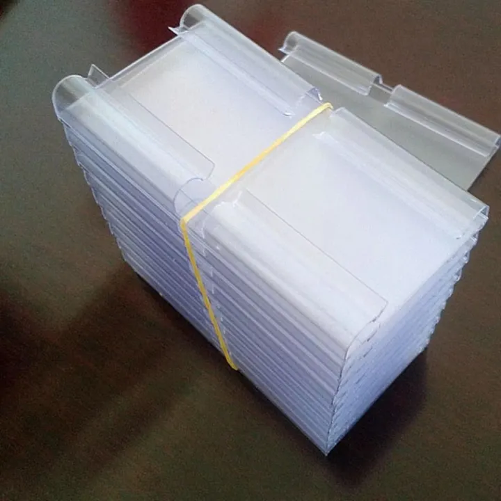 Practical Transparent Price Label Holders Price Tag PVC Plastic ...