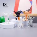 Cat Shape Toy Mini Funny Cartoon Cat Statue Ornament Adorable Dancing Cat Figure Decoration Southeast Asian Buyers' Favorite. 