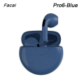 Facai 【New design】Earphones Pro6 Wireless Bluetooth Headset Stereo Binaural Affordable Tws In-Ear Macaron J6 6 Th Generation Bluetooth Headset. 