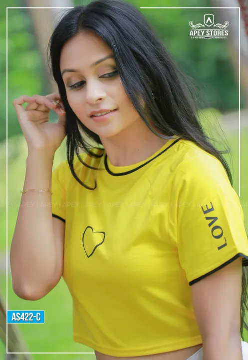 Yellow%20Color%20Love%20Letter%20Print%20Crop%20Top%20T%20Shirt%20%7C%20As422-C%20,%20crop%20top%20for%20women%20-%20Image%203