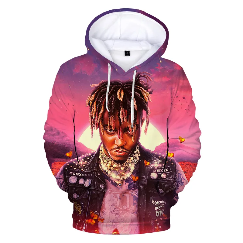 Juice WRLD 3D Print Hoodie Sweatshirts Rapper Harajuku Streetwear