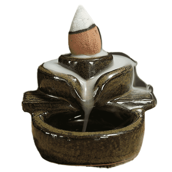 Waterfall Incense Burner Backflow Ceramic Incense Holder Incense Fountain Incens Eshylala