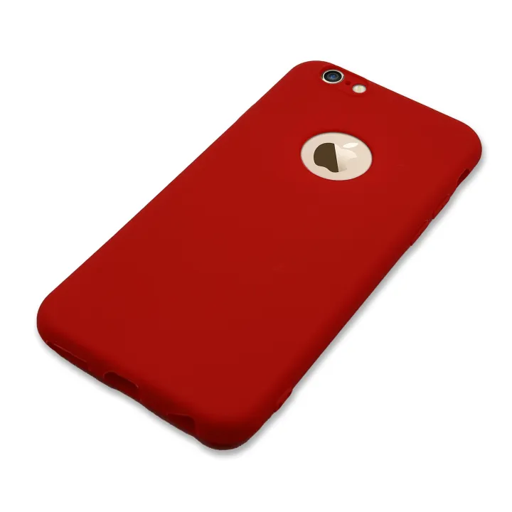 Ultra%20Slim%20Soft%20Silicon%20Case%20For%20iPhone%206%20/%206s%20Matte%20TPU%20Logo%20Cut%20Rubber%20Back%20Cover%20-%20Image%203