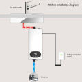 Electric Tankless Water Heater Constant Temperature Instant Hot Water Heater with Shower Head for Bathroom Kitchen. 