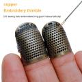 【NEW】 Retro Finger Protector Antique Bronze Adjustable Handworking Needle Thimble Needles Craft Household DIY Sewing Tools Accessories. 