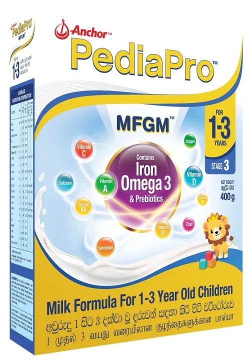 Anchor Pediapro 1 to 3 Years Baby Milk Formula 400G