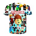 2023 Robloxing kid T-shirt Boys Game Sports T-shirt Child Cartoon Short sleeve top 3D Printing Casual Street Harajuku Clothes. 
