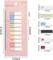 Pack of 200 Sticky Notes Tabs Index Tabs Page Marker Film Text Strips Adhesive Markers Small Sticky Notes Tabs. 