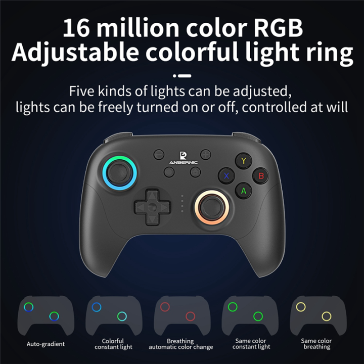 Remote Control For Games RGP01 Gamepad Wireless Bluetooth Game Controller RGB Hall Effect ...