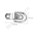 D-ring V-ring Surface Mount Tie Down Anchors Hooks Mount Forged Lashing Ring 1200 lbs Capacity Trailer Cargo Tie Down Anchors. 