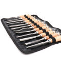 12PCS Wood Chisel Sets with Cases Professional Wood Carving Chisel Carpenter Carving Firmer Gouge Wood Chisel Woodworking Tool Soft Grip Handles Steel-end Hand Tool. 