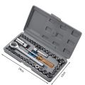 Aiwa 40 Pcs Combination Socket Wrench Set Tool Kit. 