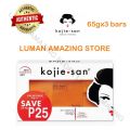Original guarantee 65g x 3,65g x2 Bars Kojie San Skin Brightening Soap-Kojic Acid Soap for Dark Spots. 