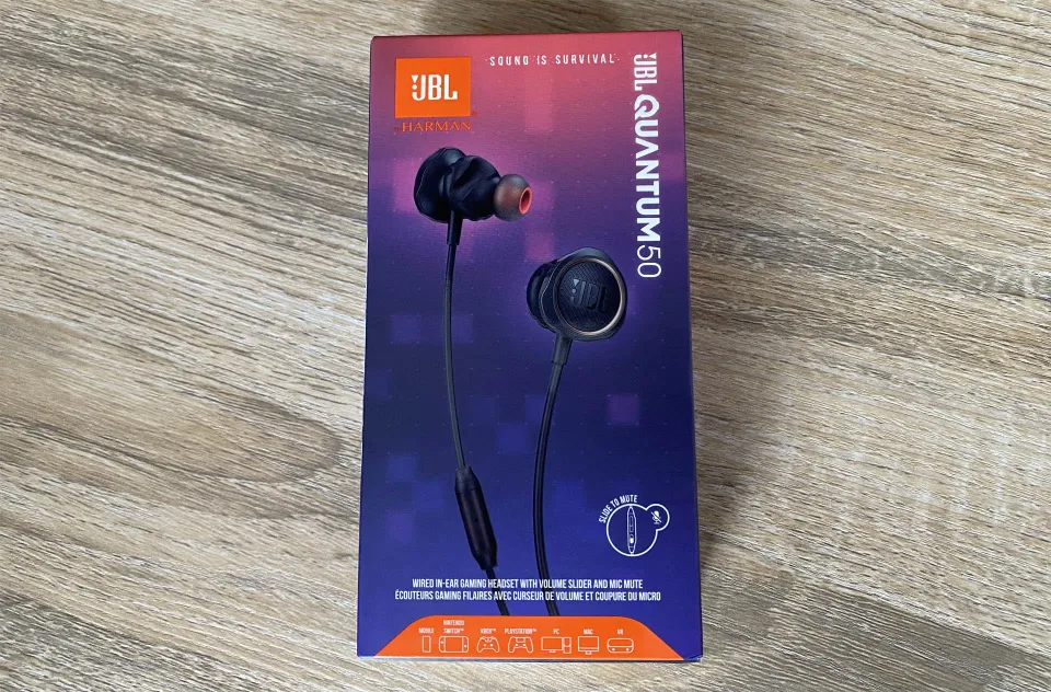 JBL Quantum 50 Wired in Ear Gaming Earphone with Inline Voice