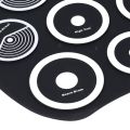 Roll Up Electronic Drum Set 9 Pads Electric Tabletop Drum Kit Pad Portable. 
