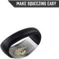 Garlic Press Squeezer - Garlic Presser Stainless Steel Garlic Ginger Rocker/Crusher/Chopper/Squeezer with Ergonomic Handle - Garlic Cutting Mince Tool Cutter for Home/Kitchen/Outdoor. 