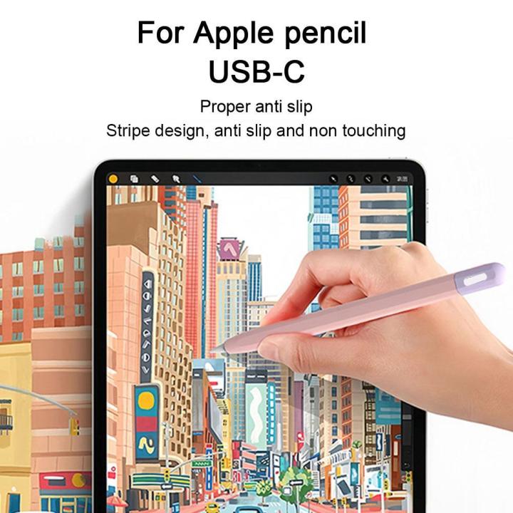 Stylus%20Pen%20Case%20For%20Apple%20Pencil%203%20USB%20C%20Silicone%20Sensitive%20Stylus%20Pen%20Cover%20For%20Apple%20Pencil%20Case%20Anti-loss%20Cap%20Case%20-%20Image%204