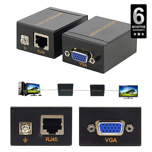 VGA Extender 60M VGA Signal Extender for RJ45 CAT5/6 60m