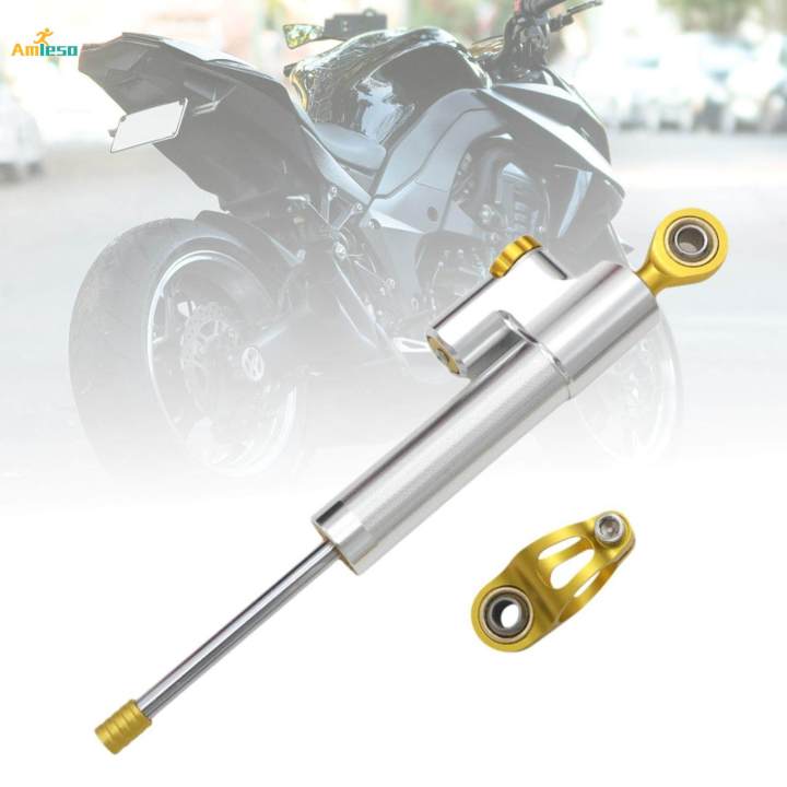 Motorcycle Steering Damper Stabilizer Metal for Motorbike Road Bike Gold