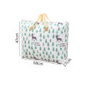 Foldable Portable Handbags Clothing Storage Solutions Cartoon Cow Printing Blanket Storage Bags Dustproof Wardrobe Organizer Bags Quilt Storage Bags. 