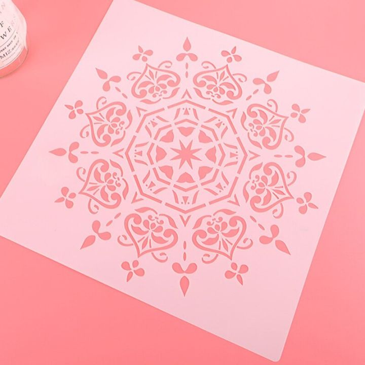 30cm%20DIY%20Craft%20Mandala%20Round%20Geometry%20DIY%20Layering%20Stencils%20Painting%20Scrapbook%20Coloring%20Embossing%20Album%20Decorative%20Template%20-%20Image%202