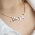 Private Custom Stainless Steel Name Necklace Personalized Letter Gold Pendant Necklace Fashion Gifts for Men and Women. 
