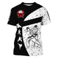 Japan Training T-shirt Men's 3d Karate Printed Tee Tops Oversized Short-sleeved Harajuku Style Sportswear Men T Shirt Clothes. 