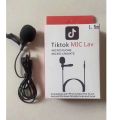 Mic 3.5mm Jack Tie Clip PC Laptop Recording Clip-on Lavalier External Microphone  -  coller mic - tic tok mic - 2M Lenth. 