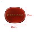 Small Engraved Stones, Polished Flat Oval Palm Stones Tumble Stones for Gifts Dorm Desk Night. 
