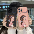 AMORVOR for OPPO A53 2020 A33 2020 Back Cover Beautiful Girl PU Leather Case Soft Silicone Edge Mobile Cover. 