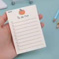 50 Sheets/Book Simple Memo Pad Note Book Tearable Not Sticky Kawaii Decoration Sticky Notes Fruit Hand Account Memo Message Paper To Do List. 