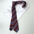 Japanese JK Tie Female Clothes Accessories Decorate Student Uniform Bow Tie Hand College Style Red Striped Ties for Girls. 