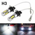 h3 led headlight bulb-2 x LED Bulbs H3 6000K Super White-white. 