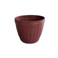 06 pcs Quality Plastic Flower Pot Wood Barrel Design - Small Size - 12cm  Diameter. 