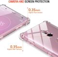 For Sony Xperia XZ2 Back Cover Shockproof Transparent Soft TPU Silicone Protector Phone Case with Shock Absorption Bumper Corners. 