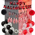 Halloween Scarlet Banner Paper Pull Citi Ghost Festival Theme Party Decoration Supplies Knife String. 