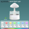 Raining Cloud Humidifier & Diffuser with Color Changing Night Light Rain Sounds 3 Modes Nimbus Mushroom Design for Relaxation & Sleep. 