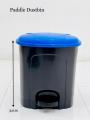 Trash Can Modern Round Foot Pedal Bin with Lidded Waste Dustbin Litter, Kitchen Bins. 