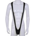 Mens One-Piece Mankini Swimwear Solid Color Stretch Bodysuit G-String Swimsuit Monokini Beach Pool Party Bathing Suit Beachwear. 