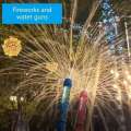 Fireworker Effects Guns Outdoor Pool Party Pull Out Water Squirting Gunt Toy with Easy Fill and Safe for Adult 11UC. 