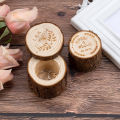 Personalized Wooden Wedding Box Custom Engagement Ring Holder For Double Rings Proposal Ceremony Rustic Decoration Ring. 