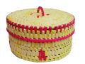 Handmade Eco friendly Cane Kuruni Basket Reed Woven Durable Natural Basket. 