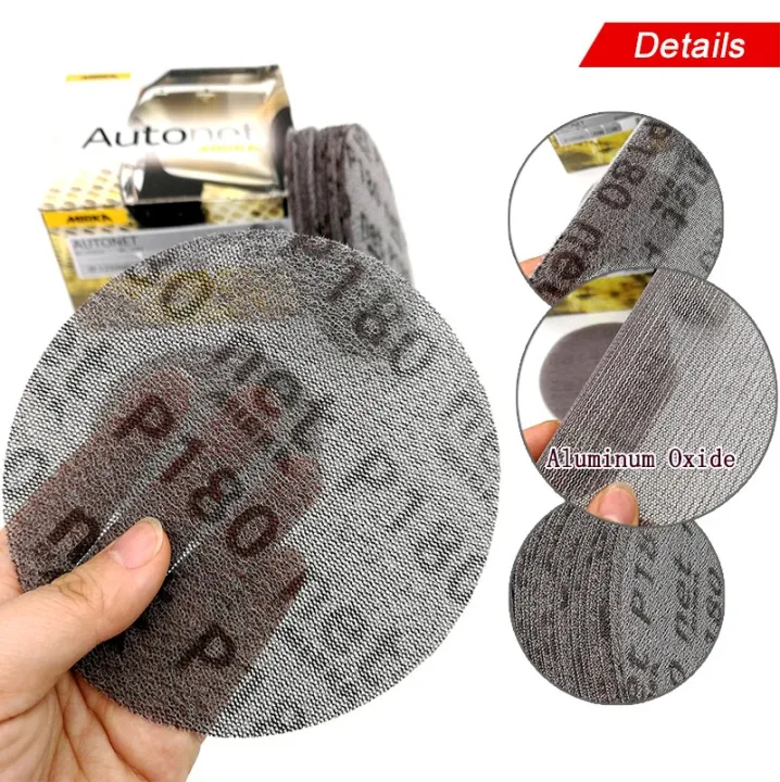 %E3%80%90240%2012PCS%205%20Inch%20125mm%20Mesh%20Dust-free%20Anti-blocking%20Hook&Loop%20Sanding%20Discs%20Abrasive%20Sandpaper%20Car%20Decorate%20Paper%20-%20Image%206